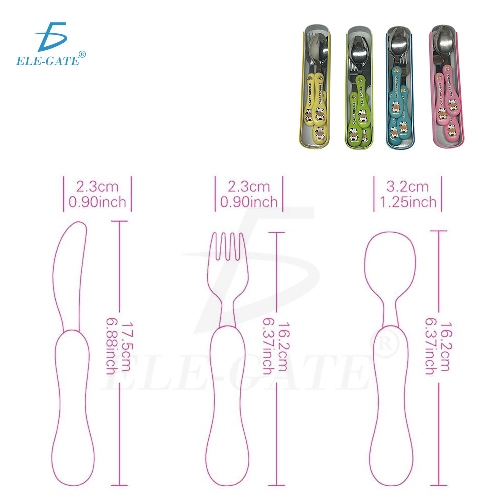 Kit de Cubiertos Infantiles de Acero Inoxidable. - Image 3