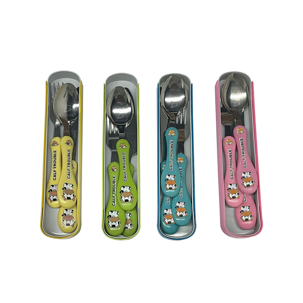 Kit de Cubiertos Infantiles de Acero Inoxidable. - Image 2