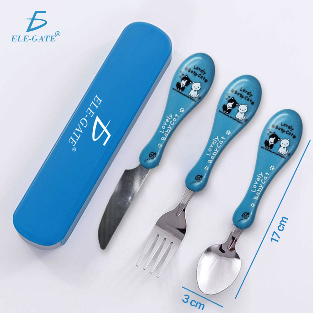 Set de Cubiertos de Acero Inoxidable, Ideal para Niños. - Image 3