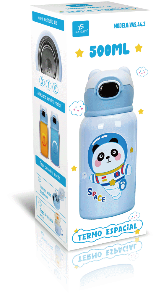 Botella de Agua con Tapa de Popote Térmicas de Acero Inoxidable 22 Onzas - Image 6