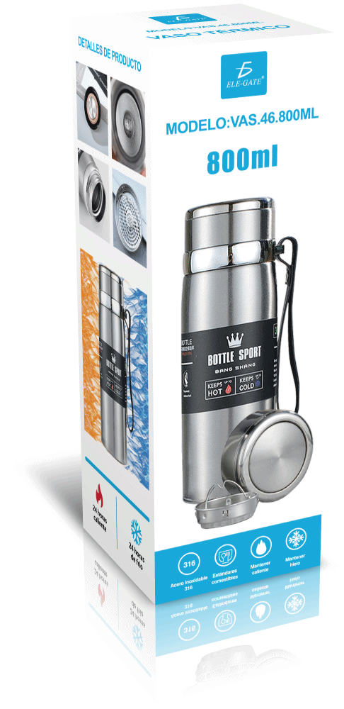 Botella termo de acero inoxidable de 800 ml. - Image 6