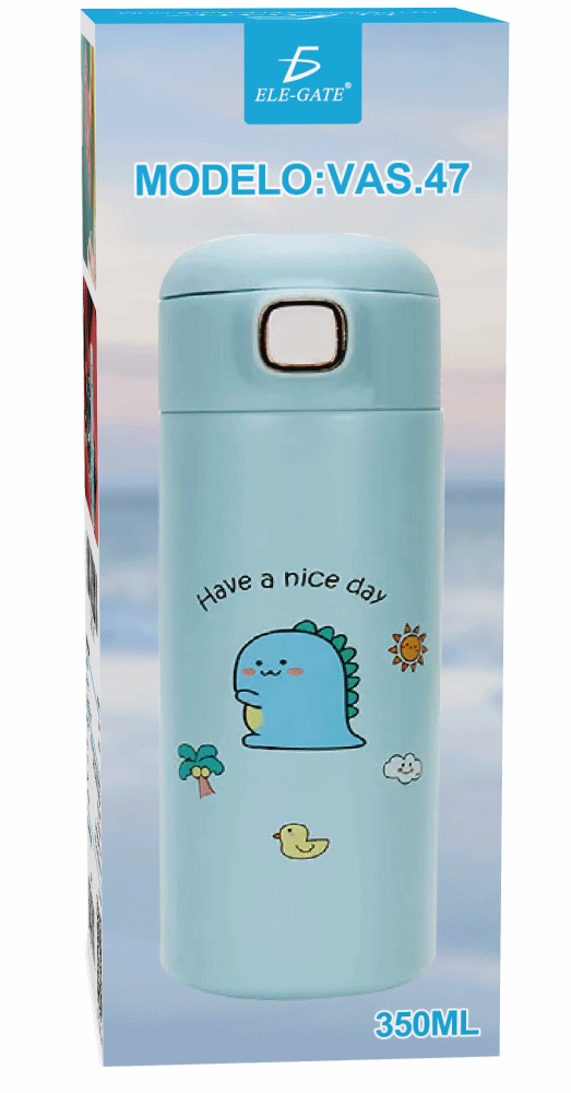 Botella Termo de acero inoxidable con Popote - Image 5