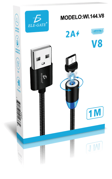 Cable Imán V8 Micro Usb Para Celular Android Carga Rápida - Image 5