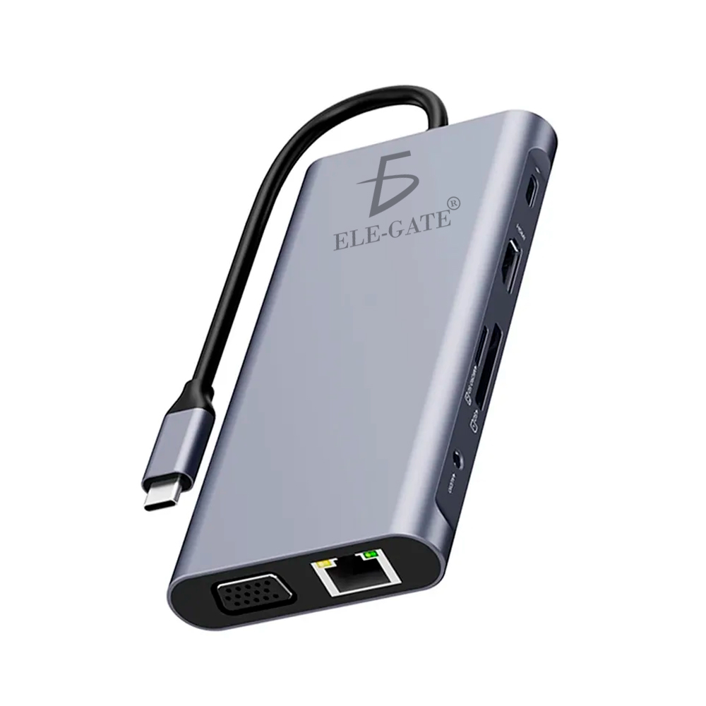 Hub Tipoc USB Portátil 11 en 1 con Diversas Conexiones - Image 2