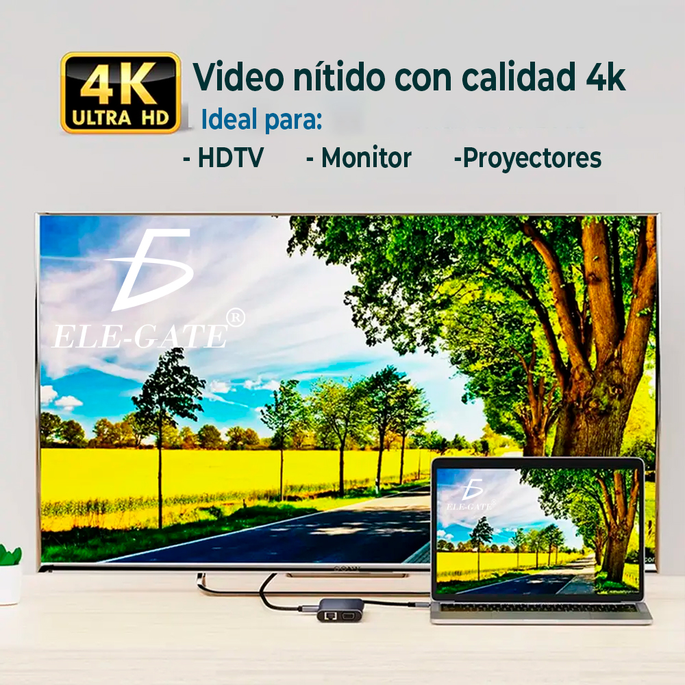 Hub Tipoc USB Portátil 11 en 1 con Diversas Conexiones - Image 5