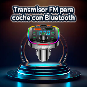 Transmisor FM Bluetooth 5.0 para Coche con LED RGB