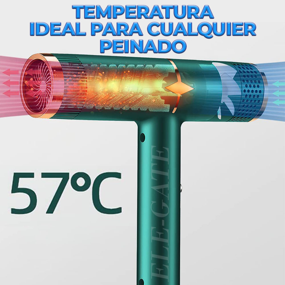 Secador De Pelo Viaje Compacto Iónico Cabello Sin Encrespamiento - Image 2