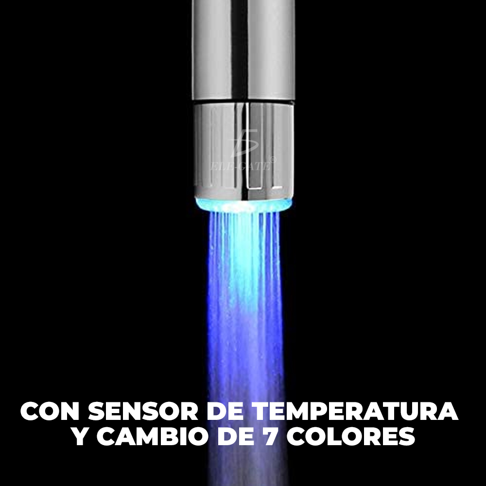 Luz Led con Control de Temperatura para Grifo Sensor de Temperatura Inteligente Boquilla de Agua con Adaptador - Image 3