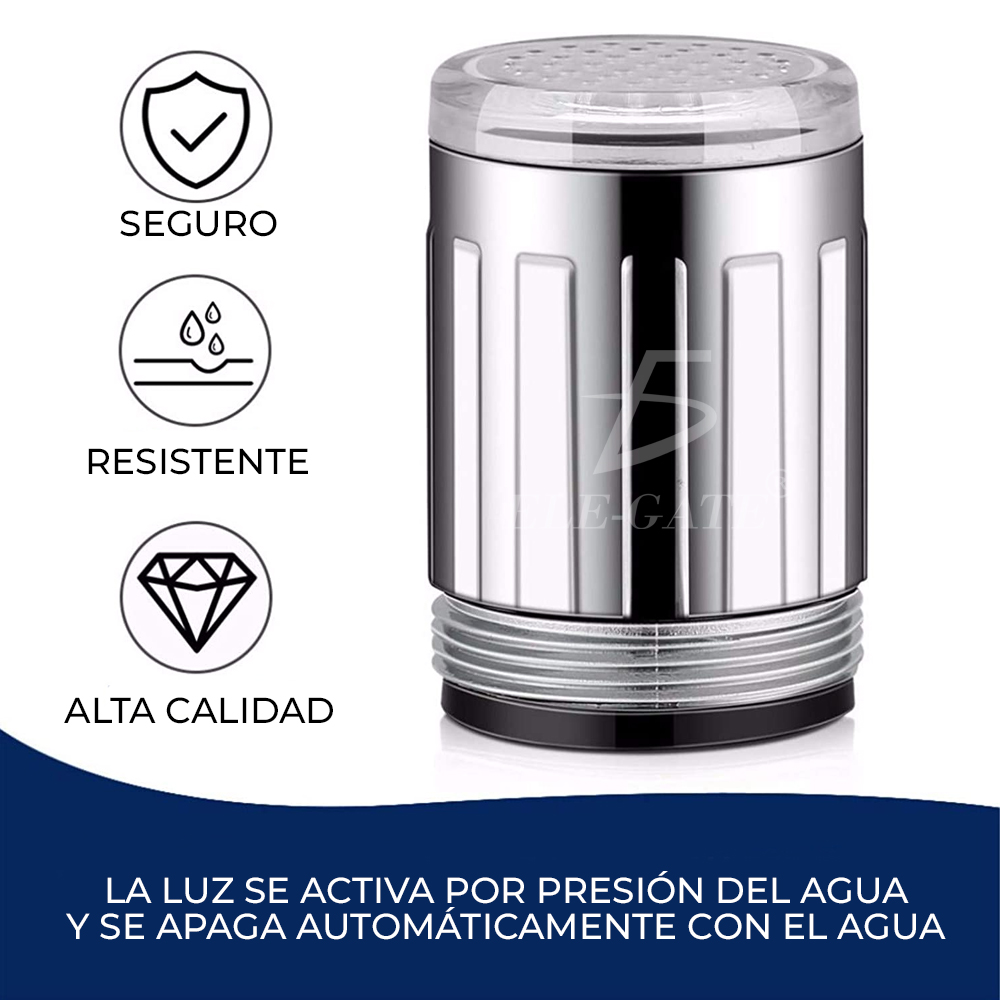 Luz Led con Control de Temperatura para Grifo Sensor de Temperatura Inteligente Boquilla de Agua con Adaptador - Image 6