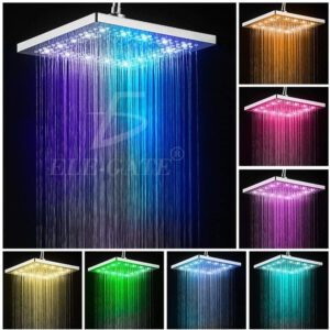 Cabezal De Ducha Con Sensor De Temperatura Y Luces Rgb