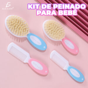 Conjunto de Cepillo y Peine de Agarre Fácil