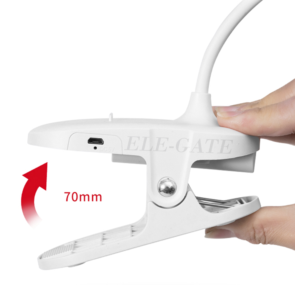 Lámpara de Escritorio Luz LED con Clip - Image 2