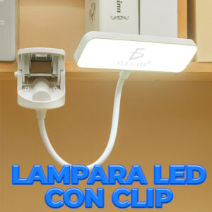 Lámpara de Escritorio Luz LED con Clip