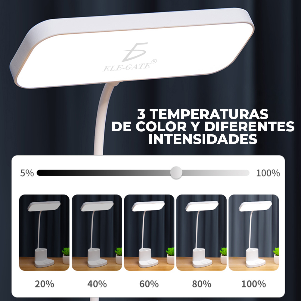 Lámpara de escritorio USB con brazo ajustable y puerto de carga - Image 6