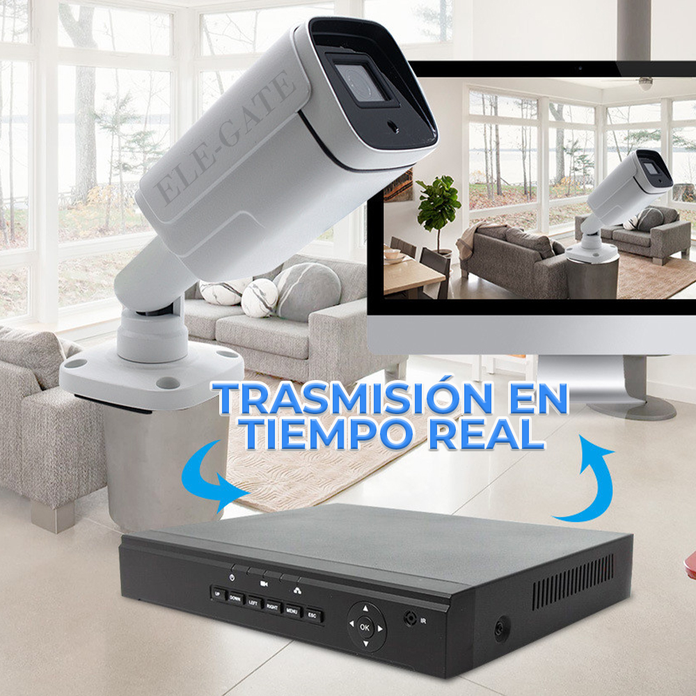 Cámara de Seguridad CCTV Analógica para Exteriores Impermeable Ifraroja DVR 5MP - Image 3