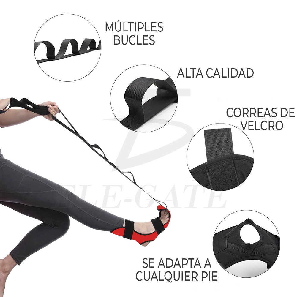 Cinturón de Estiramiento de Piernas para Fisioterapia de Tobillo Para Ligamentos Resistente y Antideformación - Image 5
