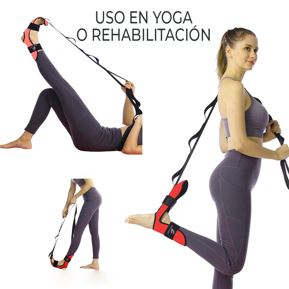 Cinturón de Estiramiento de Piernas para Fisioterapia de Tobillo Para Ligamentos Resistente y Antideformación - Image 2