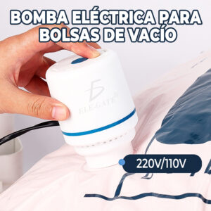 Bomba de Vacío Eléctrica para Bolsas de Almacenamiento.