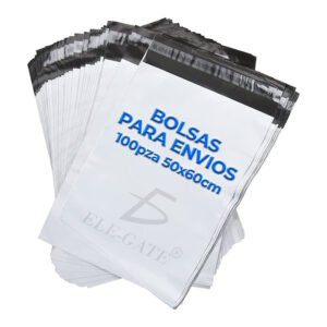 Paquete de 100pzs de Bolsas Sobres PolyMailer para Envió de Mensajería de 50 x 60 cm