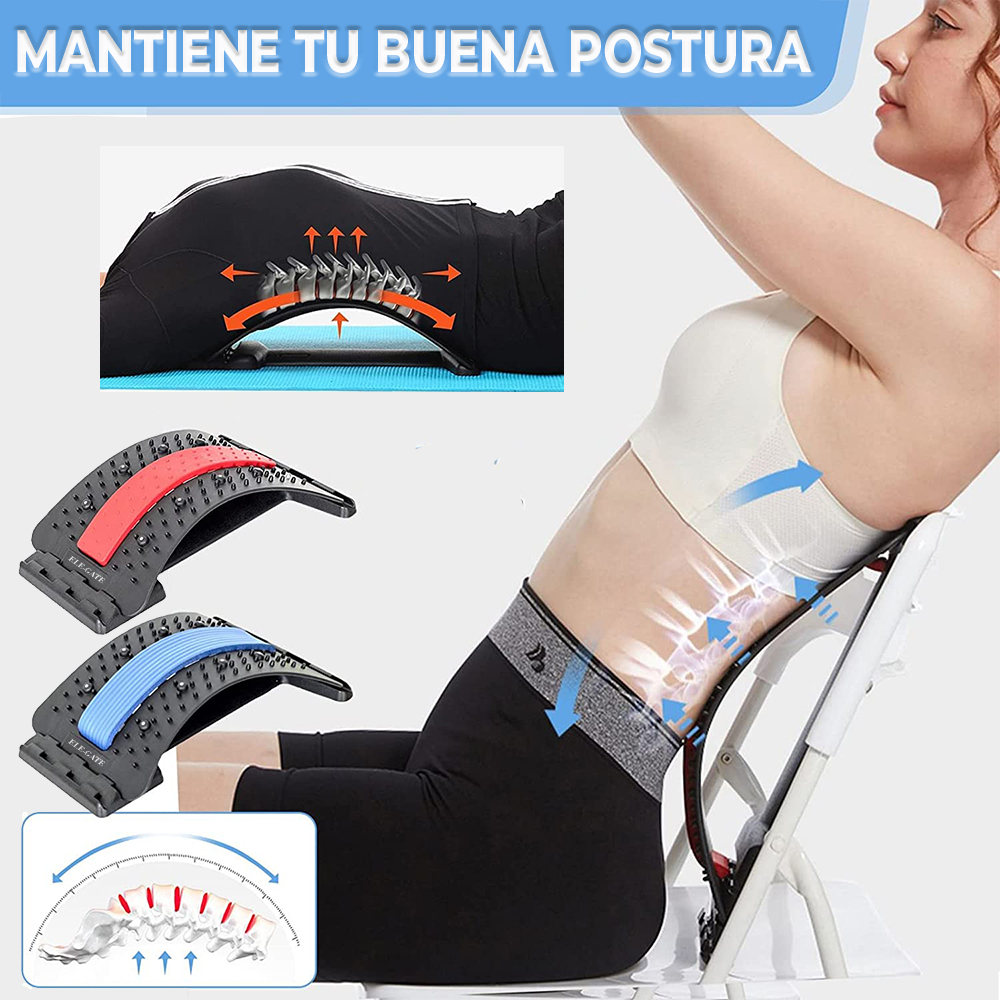 Cracker de Espalda de 4 Niveles para Alivio del Dolor de Espalda Baja y Superior Estirador Lumbar Ajustable - Image 5