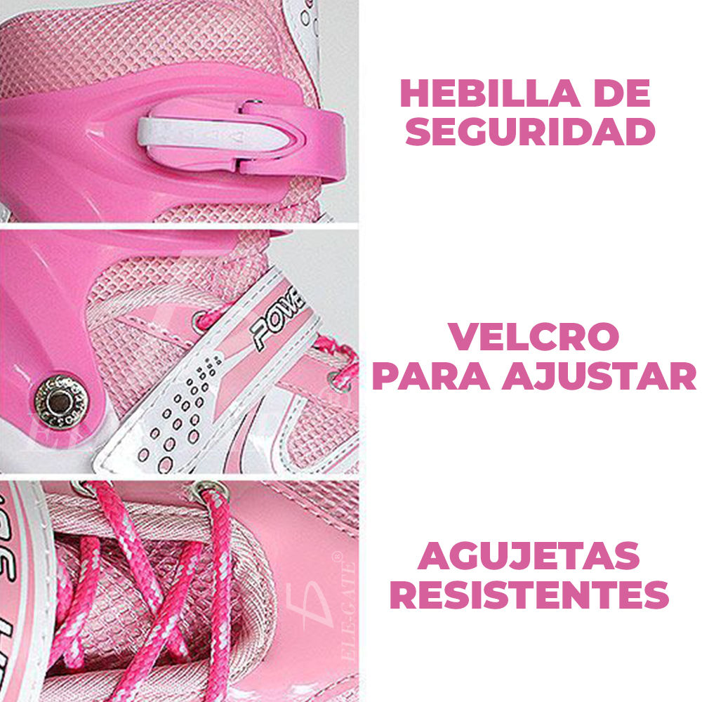 Patines en Línea Ajustables para Niños y Adultos Talla M - Image 4