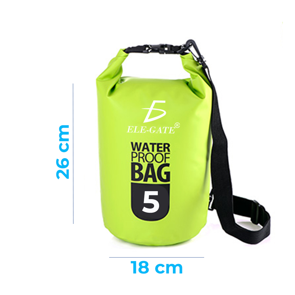 Mochila seca Impermeable de 5 L actividades al aire libre, navegación, Deportes Acuáticos - Image 5