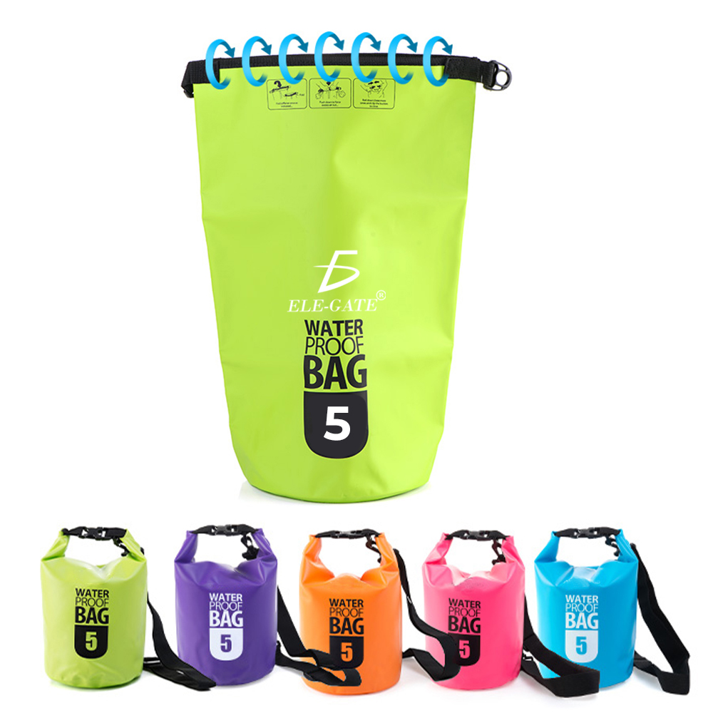 Mochila seca Impermeable de 5 L actividades al aire libre, navegación, Deportes Acuáticos - Image 3