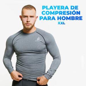 Camisas de Compresión para Hombre de Manga Larga, Transpirables. TALLA XXL