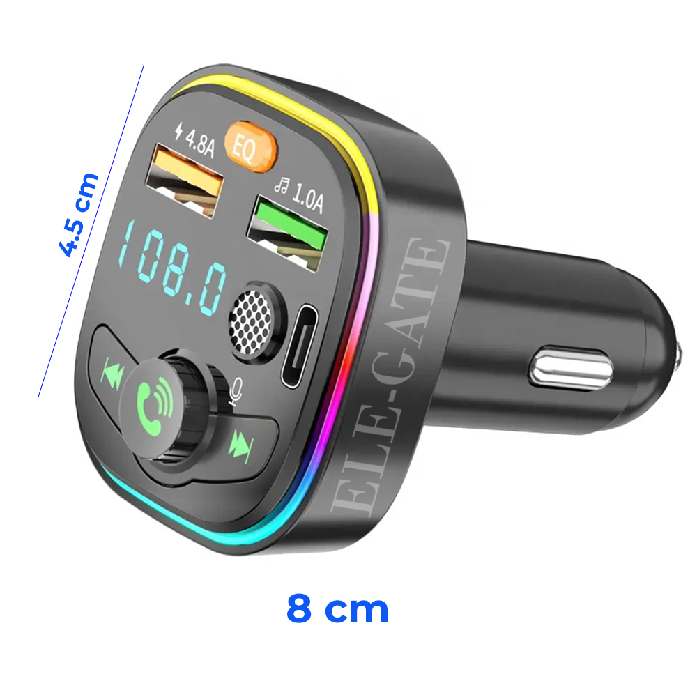 Transmisor Bluetooth para Coche Bluetooth 5.0 y QC 3.0 - Image 4