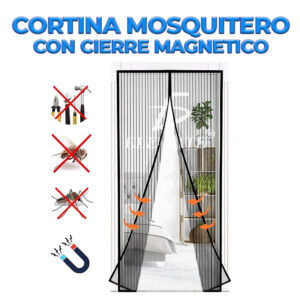 Puerta mosquitero magnética autosellante, resistente.