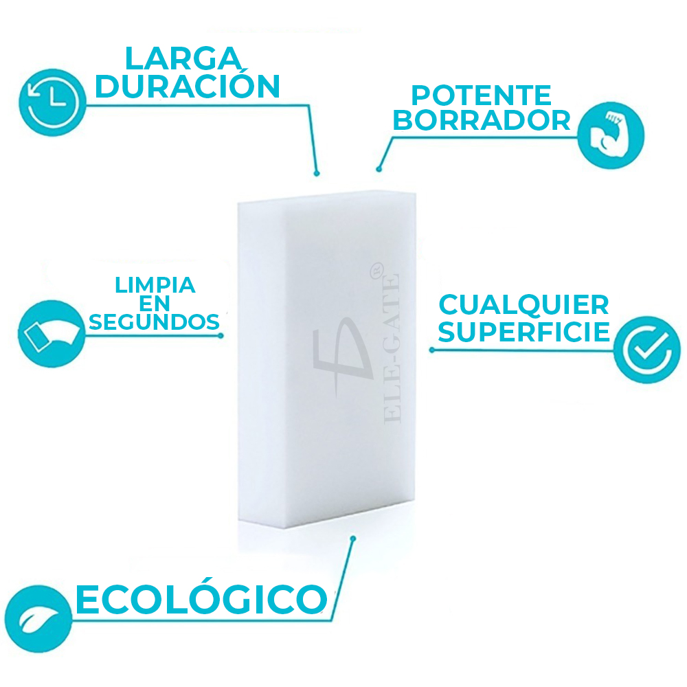 Esponja Mágica Magiesponja Para Limpieza Paquete 10 Pzs - Image 4