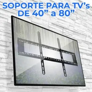 Soporte de pared con extensión de 40 a 80 pulgadas