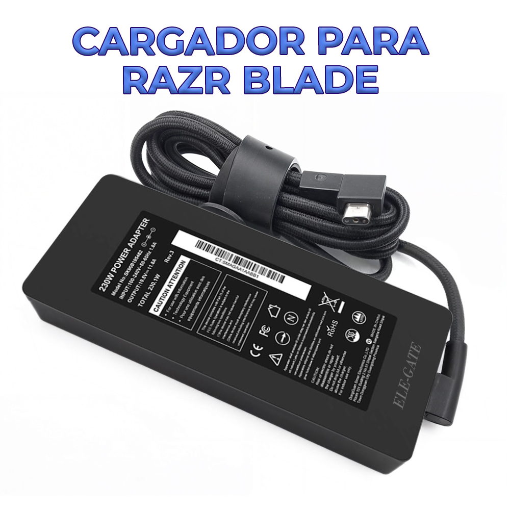 Cargador para Laptop Compatible Razer Blade de 19.5V 11.8A 230W - Image 3