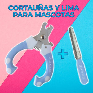 Cortauñas Profesional para Mascotas con Asas Antideslizantes y Lima de Uñas