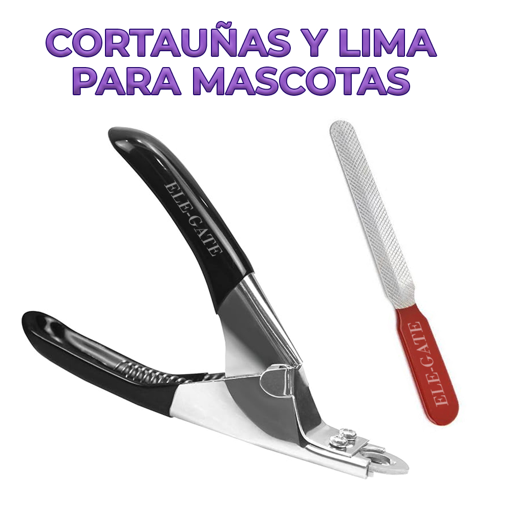 Cortaúñas para perros y gatos con lima