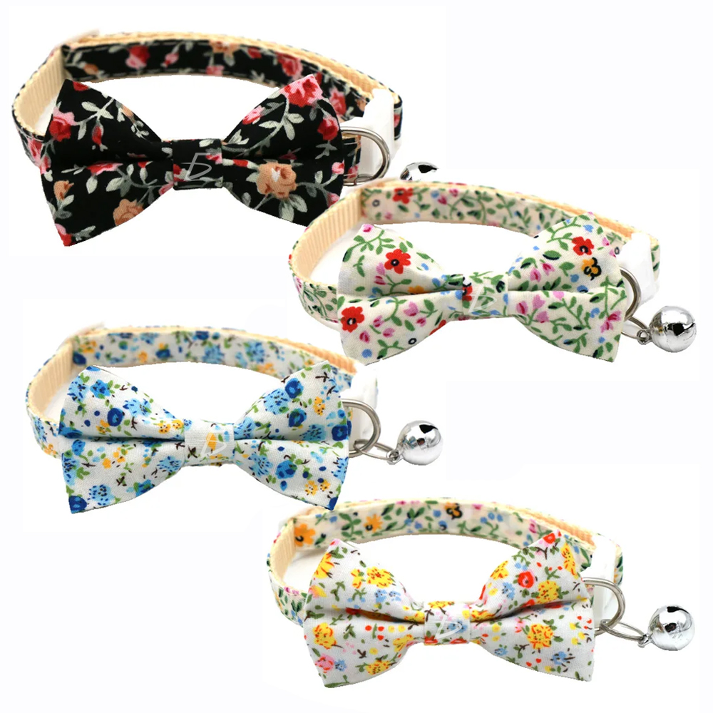 Collar Ajustable para Perro y Gato con Cascabel y Pajarita - Image 3