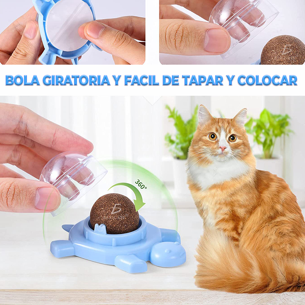 Giratorio Catnip Bolas para Gatos Diseño de Tortuga - Image 5