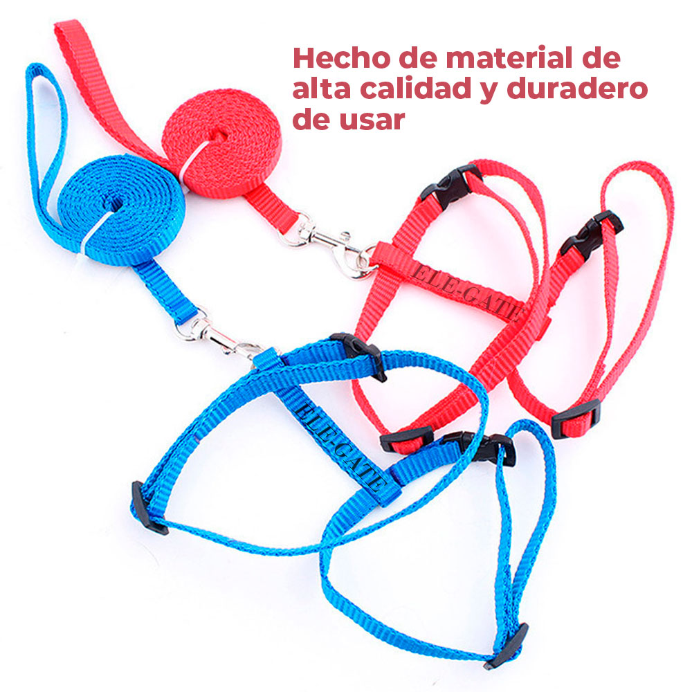 Arnés con Correa para Gatos en Talle Medio - Colores Variados - Image 2