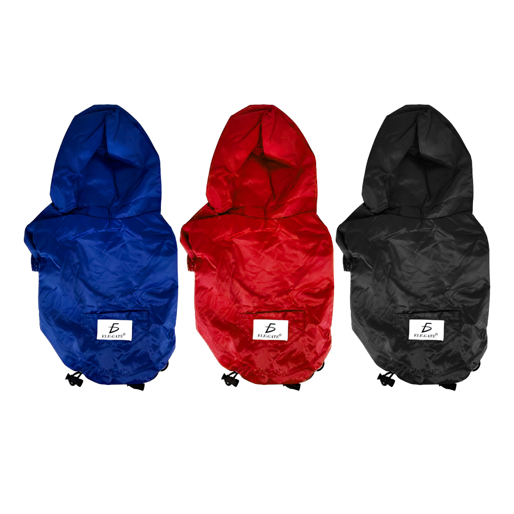 Chaqueta impermeable para perro con cierre y tiras ajustables - Image 2