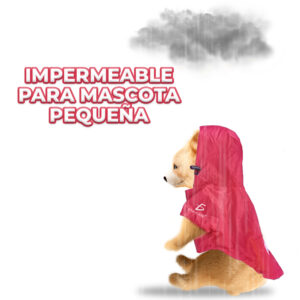Chaqueta impermeable para perro con cierre y tiras ajustables