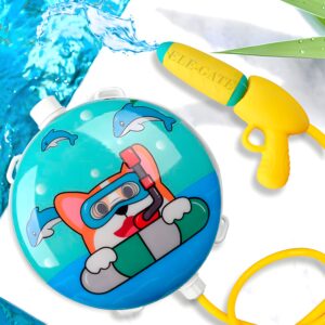 Pistola De Agua Mochila 600ML Redonda Diseño de PERRO