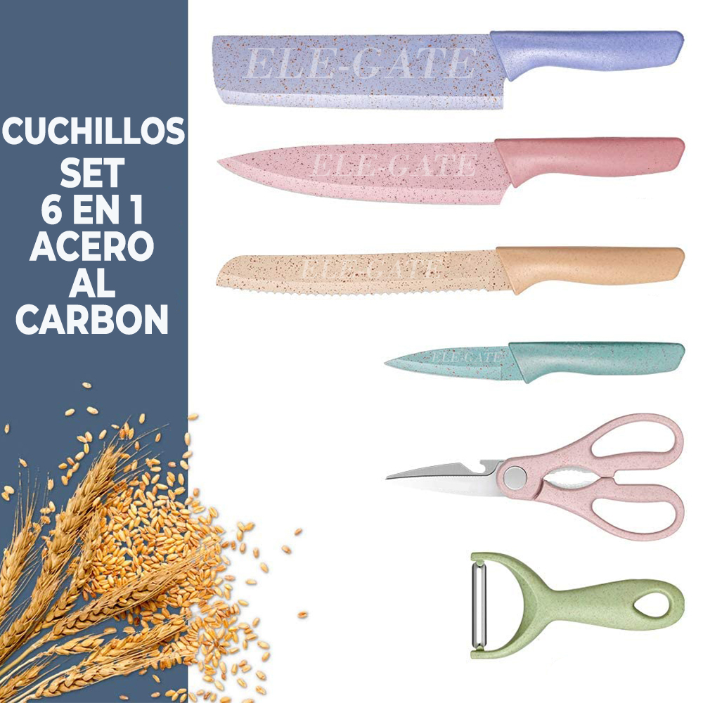 Colorido Juego de Cuchillos de Cocina de Acero Inoxidable. - Image 2