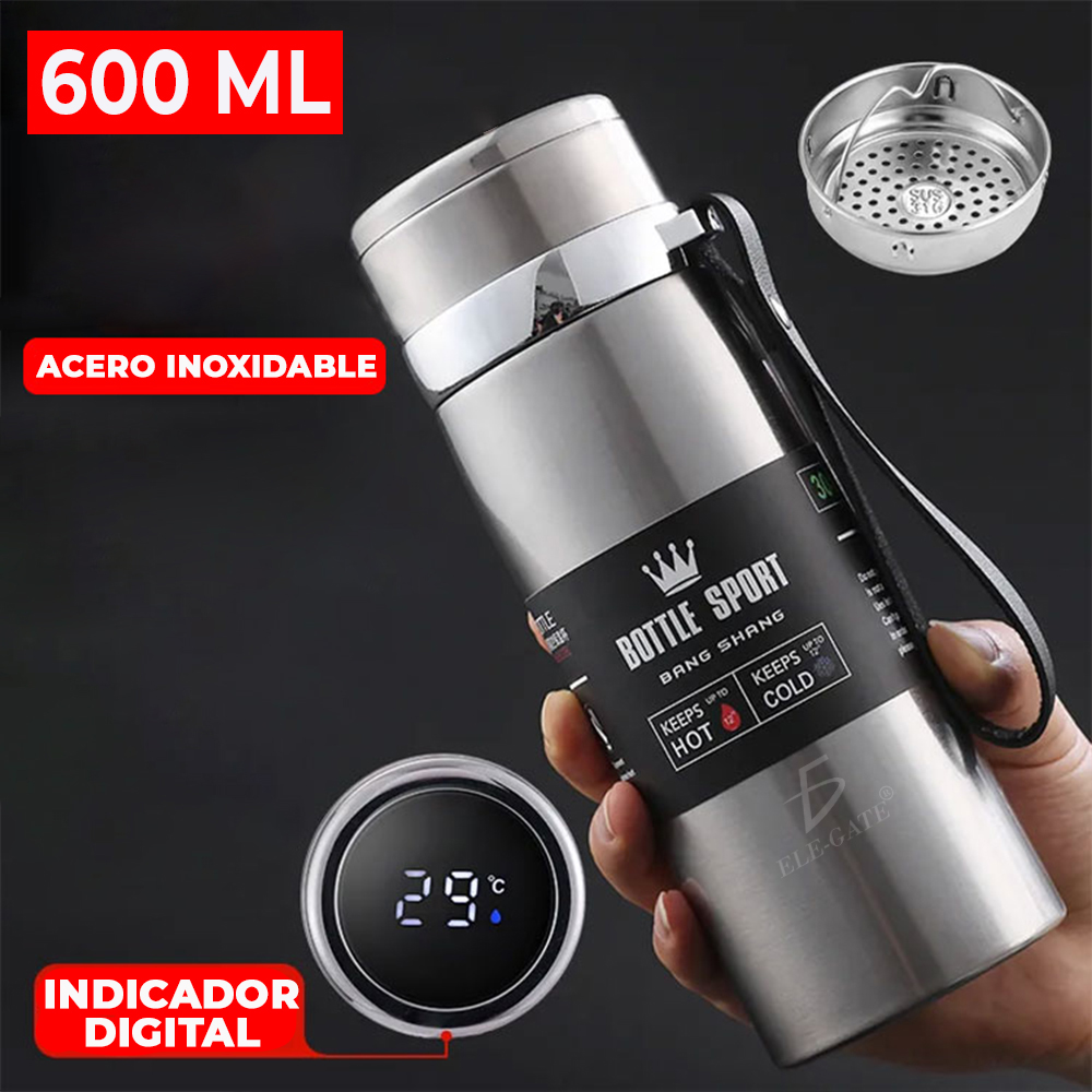 Termo Botella de acero inoxidable de 600 ML