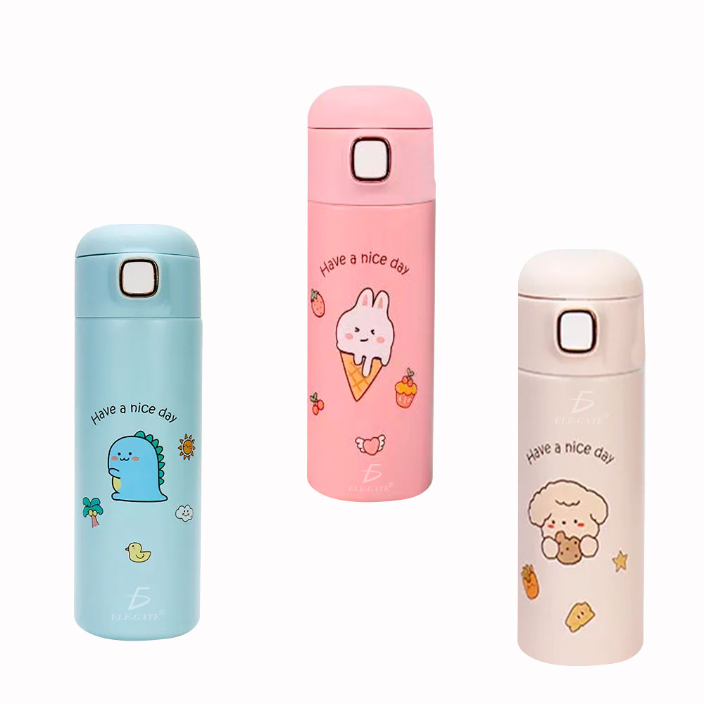 Botella Termo de acero inoxidable con Popote - Image 2