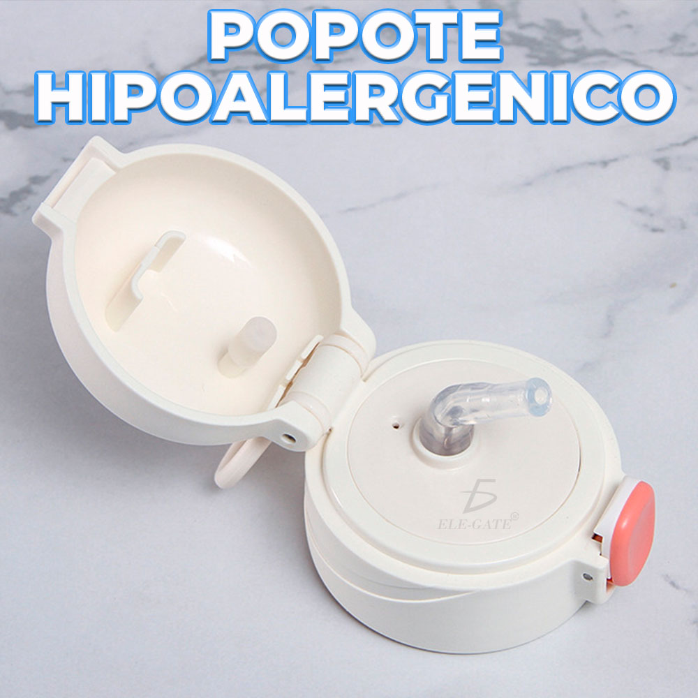 Botella Termo de acero inoxidable con Popote - Image 4