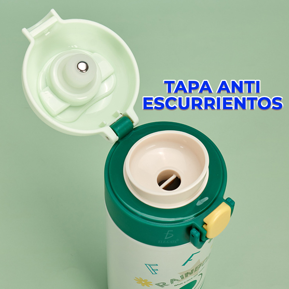 Botella de Agua Aislada al Vacío de Dibujos Animados de Acero Inoxidable 12 oz - Image 4