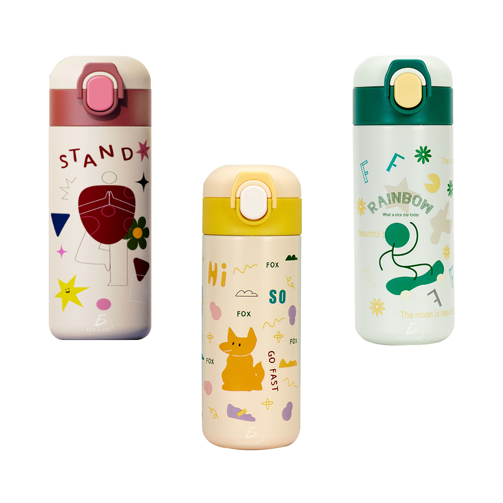 Botella de Agua Aislada al Vacío de Dibujos Animados de Acero Inoxidable 12 oz - Image 2