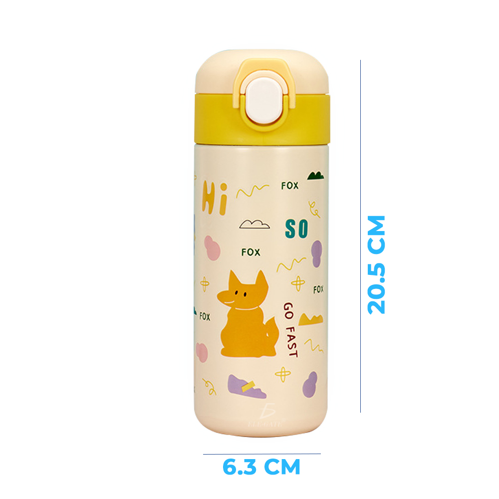 Botella de Agua Aislada al Vacío de Dibujos Animados de Acero Inoxidable 12 oz - Image 3