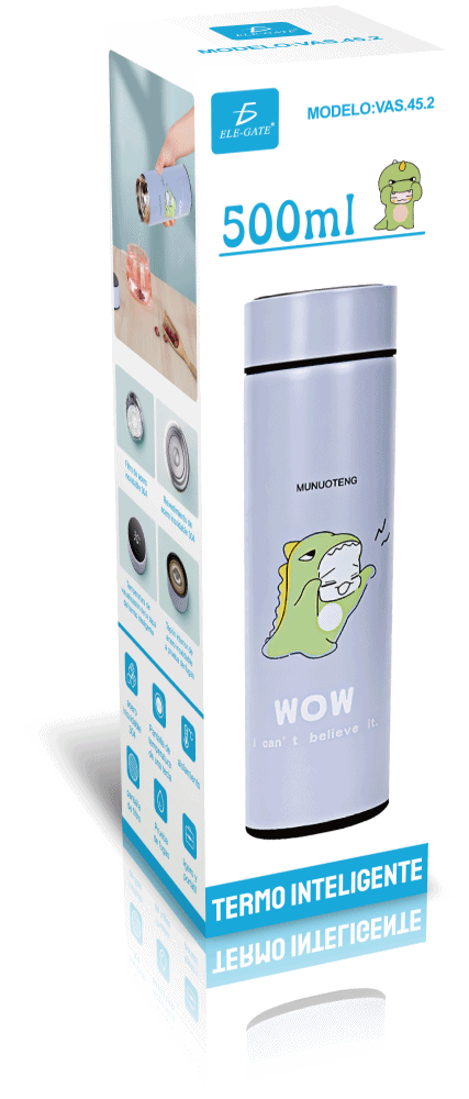 Termo de Acero Inoxidable Aislado al Vacío Diseño de Dinosaurios - Image 7