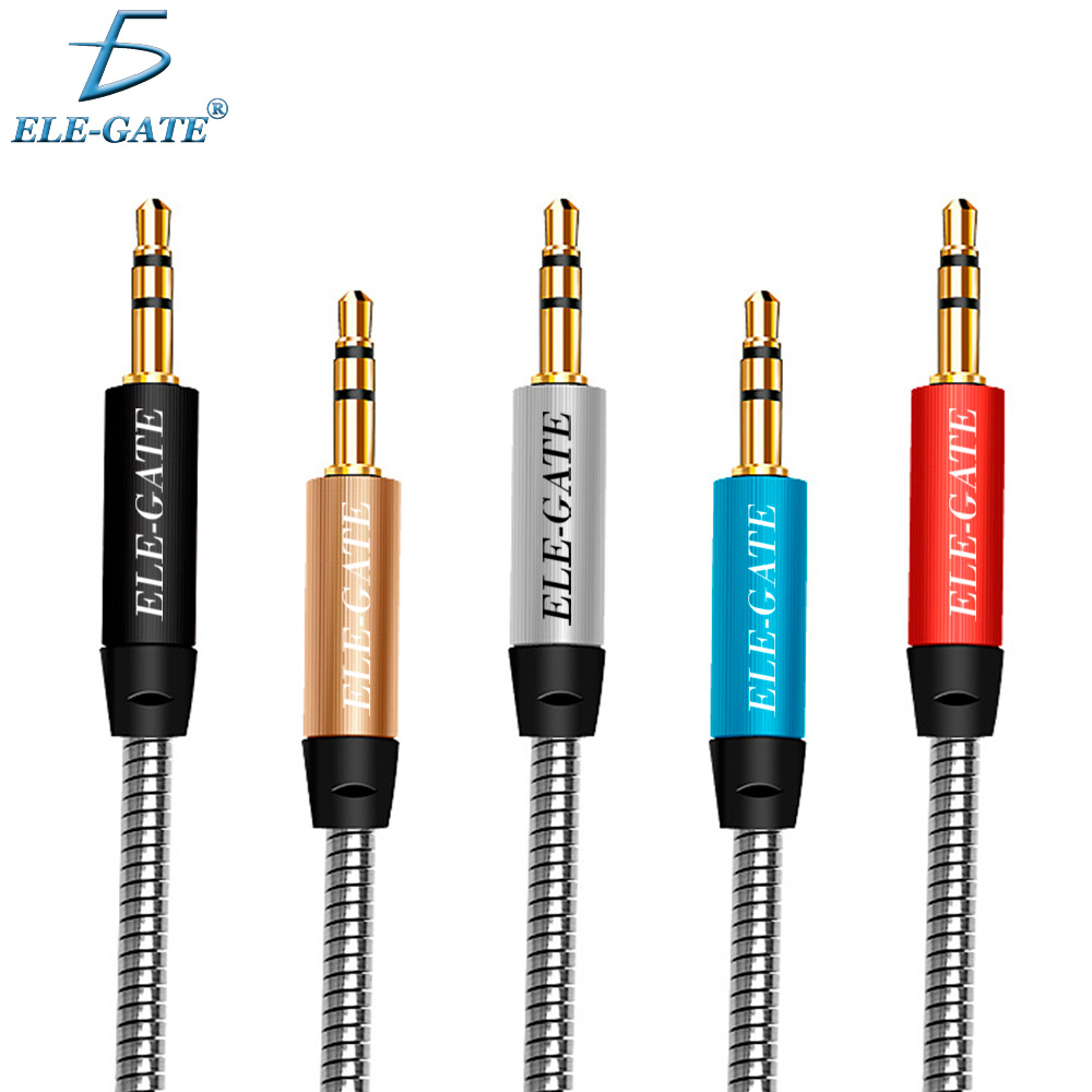 Cable de audio de 3.5 ft macho a macho trenzado AUX